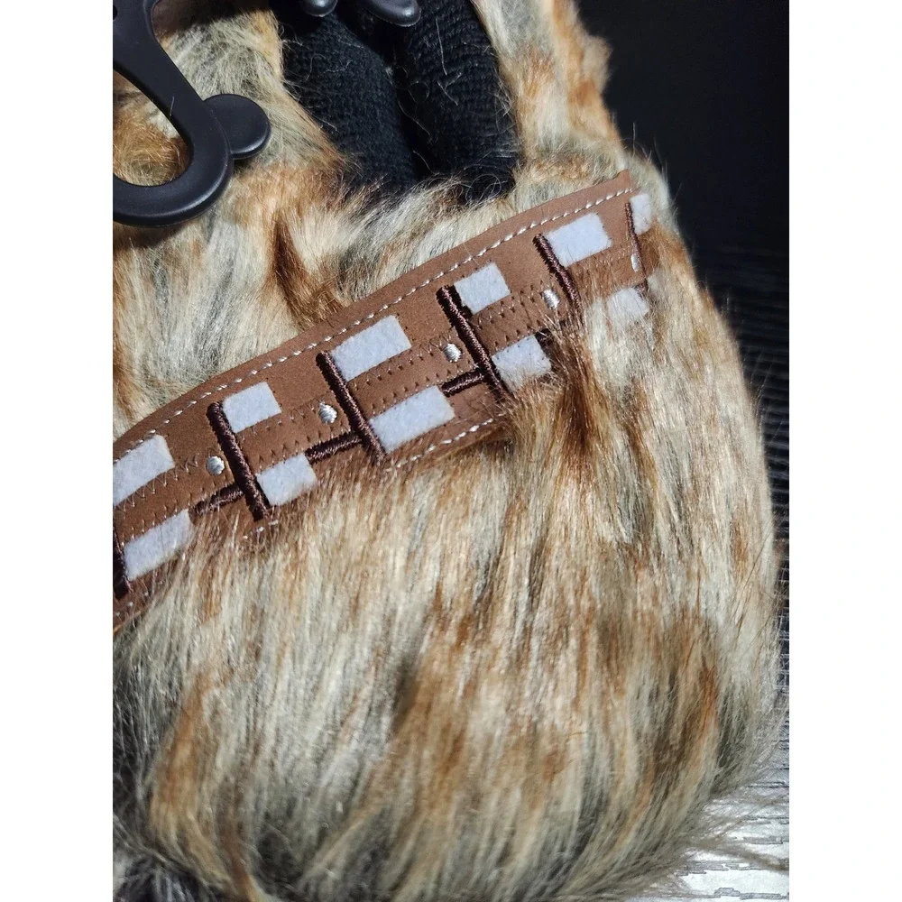 Star Wars Chewbacca Slippers Kids L 9-10 Brown Fuzzy Plush Cozy - Picture 2 of 6